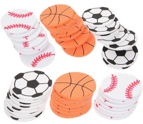 VICASKY 150blätter Basketball Aufkleber -Formen Selbstklebende Schwammaufkleber Für Türen Fenster Kühlschrank DIY-Junge Mädchen-bastelbedarf Personalisierte Aufkleber