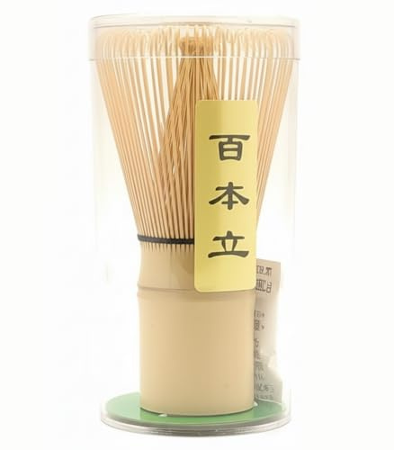 Matcha Whisk – Bamboo Chasen for Matcha Powder, Handcrafted Organic Traditional Japanese Stirring Whisk, 100-Prong Matcha Mixer for Authentic Tea Preparation