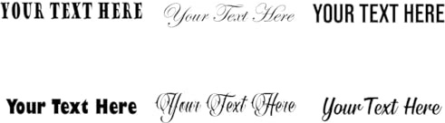Tatouages temporaires avec texte personnalisé – Choisissez votre police – Tatouages personnalisés pour fêtes, événements et cadeaux