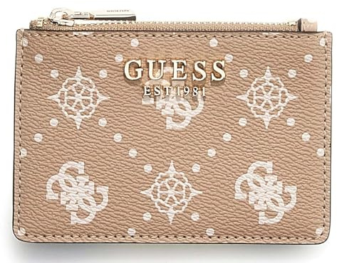 GUESS Kartenetui Carrie Logo SLG Credit Card Case Biscotti Logo beige