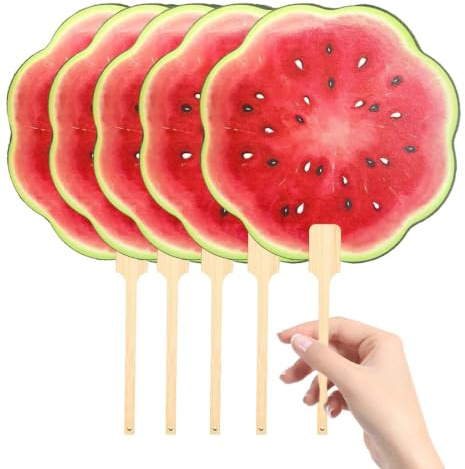 Handgehaltene Ventilatoren Mit Print mit Wassermelonen-Aufdruck