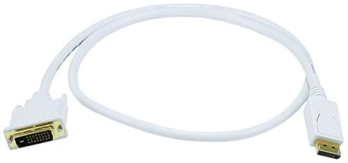 Monoprice 3ft 28AWG DisplayPort to DVI Cable - White