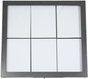 SECURIT - 6 DIN A4-Seiten - Stand- oder Wandbefestigung - Aus Edelstahl | Outdoor-Informationsdisplay mit mehrfarbiger LED-Beleuchtung „Coated Steel“ - Für Restaurants, Cafés, Bars - Stahl matt