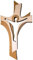 kalner Präsente crucifix mural moderne en bois 19 cm