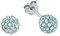 Amor Damen-Ohrstecker 6 mm Kugel 925 Sterling silber rhodiniert Kristall