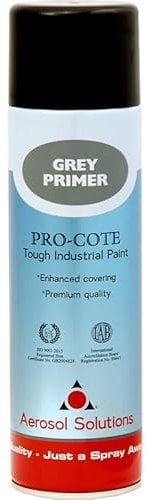 Aerosol Solutions Pro-Cote Grey Primer Spray Paint 500ml
