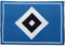 Flaggenfritze Aufnäher Hamburger SV Raute - 7 x 10 cm