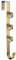 WeRChristmas Bells Wreath Hanger Christmas Decoration - 38 cm, Antique Gold