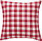 REDBEST Kissenhülle, Kissenbezug Landhaus karo Nashville rot Größe 40x40 cm - strapazierstark, langlebig, glattes Gewebe, mit Reißverschluss (weitere Farben, Größen)