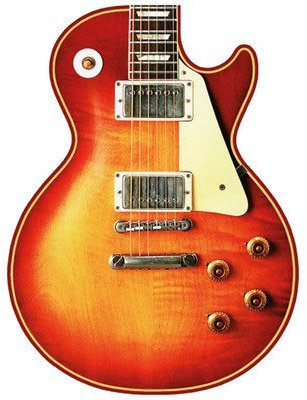 Rockbites Design 1012518610 Z886020 Gitarren Mousepad Sunburst, Mehrfarbig, 18 x 24 cm