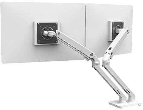 Ergotron MXV DESK DUAL MONITOR ARM 61 cm (24) Morsa Bianco