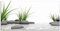 ARTland Wanddeko Glasbilder Wandbild Glas Bild einteilig 60x30 cm Querformat Wellness Zen 3D Steine Entspannung Spa Gräser See Modern T6CD