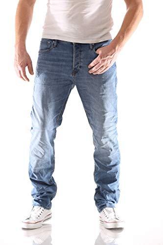 JACK & JONES Tim Original Slim Herren Jeans, Farbe:Blau (815 Blue Denim), Hosengröße:W31/L30