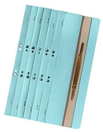 Original Falken 200-pack eyelet narrow staplers light blue. Made in Germany. Made of recycled cardboard Commercial stapling and official stapling Clip-on stapling strips File binder Blue Angel | Made in Germany commercial stapling and government filing filing strips blue angel