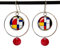 Boucles d'oreilles Cubisme acier Art abstrait