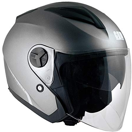 CGM Casco jet, 130A DAYTONA, Antracite satinato, S (55-56cm)