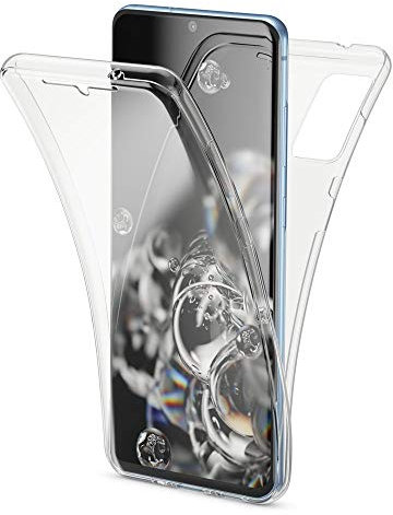 NALIA 360 Grad Case kompatibel mit Samsung Galaxy S20 Hülle, Silikon Full-Body Handyhülle Rundum Cover Dünn, Komplett-Schutz & Displayschutz Phone Bumper Ganzkörper Schutzhülle, Farbe:Transparent