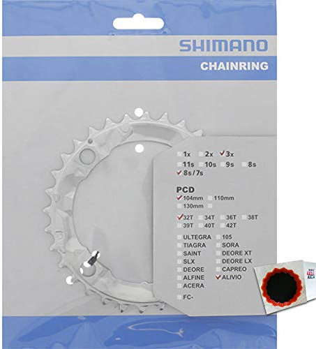 SHIMANO Kettenblätter ALIVIO FC-M415 32 Zähne 104mm Silber Fahrrad