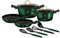 Berlinger Haus Emerald 10 Pc Cookware Set Aluminium Non Stick Pots Pans Induction