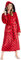 CityComfort Vestaglia Donna Invernale in Pile (Rosso/Nero, M)