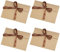 Kraftpapier Umschläge Retro 30 Stück Mini Blanko Kraft Briefumschläge Vintage mit Bändern für Handgefertigte Hochzeit Einladungen Grußkarten Karte Party Geburtstag Weihnachten, Braun