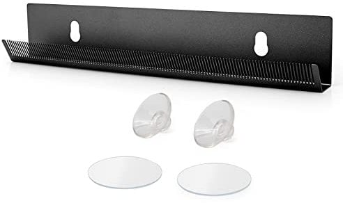 EHDIS Hair Extension Holder, Hold Extra Wide Wefts including Hand Tied and Beaded Wefts, Wide Band Wefts, Full Bundles and Ponytails While You Wash, Color, Style & Store, with holes, Black