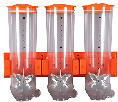 Edorco Dispensadores de golosinas Dispensador de Alimentos Secos - Dispensadores de Dulces Almacenamiento Conveniente,Recipiente Transparente hermético para Almacenamiento de Alimentos, Tanque