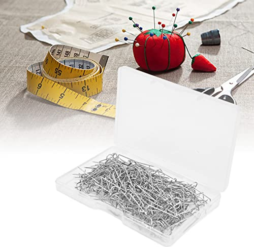 Tissting U-Shaped Sewing Fork Pins, Stainless Steel Double Pointed Quilting Pins 23mm 200Pcs for Fabric Crafts and Jewellery Making