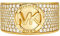 Michael Kors - Premium Metallic Muse Cocktailring aus goldfarbenem Messing für Damen, MKJ80637106