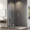 Walk in Faltbar Duschkabine 120x195cm Einzelne Falttür, Walk-in Duschwand Drehfalttür mit 6mm Nano ESG-Sicherheitsglas, 120cm Begehbare Dusche Duschabtrennung Duschtür beidseitig 180° schwenkbar