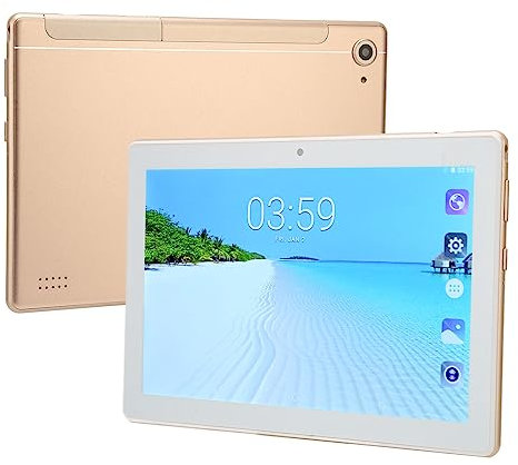 Tablet FHD da 8 Pollici, Piccolo Tablet da 6 GB di 128 GB Rom, Processore Octa , Fotocamera da 5 MP + 8 MP, Ricarica Rapida da 6000 mAh, WiFi 5G, GPS (Oro)