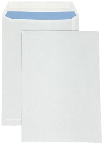 PAKNOR® 50x Buste da Spedizione DIN C4 229 x 324 mm 90g, Buste Bianche senza Finestra, aletta Dritta, Chiusura adesiva, Buste per Lettere Grandi A4, Marrone, Buste da Lettera C4, Buste per Azienda