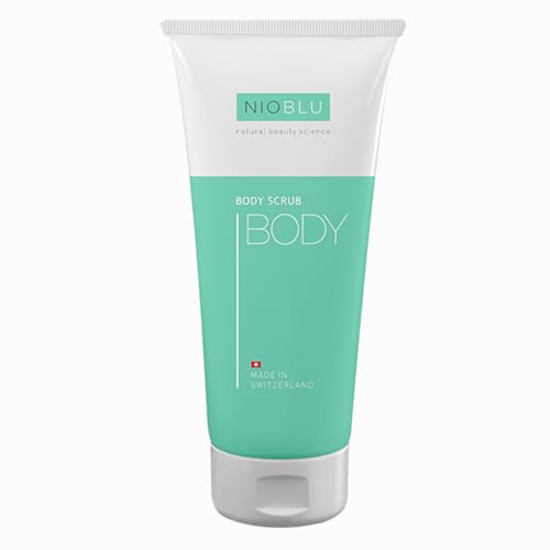 Nioblu – Körperpeeling – Feuchtigkeitsspendend – Strahlende Haut – Entfernt Unreinheiten – Verstopfte Poren – Sauerstoff für die Haut – Natürliche Inhaltsstoffe – Cremige Textur – 200 ml