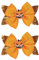 Sonnenblumen Haarspange Gruseliger Halloween-Haarschmuck für Mädchen, Kürbis-Katzen-Schleifenklammern, 2 Stück Haarspangen Schwarz Metall (E, One Size)