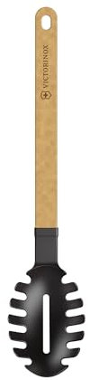Victorinox Gourmet Serie Pastaheber, Küchenhelfer (35 cm), hellbraun, Griff aus Papierverbundstoff mit Nylonkopf, 7.6208 | Spaghetti-Nudelheber