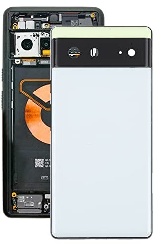 ZYGX For Google Pixel 6 Battery Back Cover with Middle Frame TTYHK (Color : White)