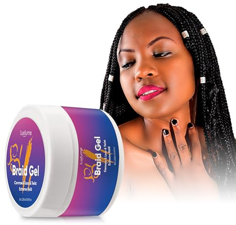 EnMart Haarpflegegel, 250ml Extra Halt Braid, Loc, Twist Gel, Extra Hold Edge Stay Gel für Braiders Hair Conditioning, Long Lasting, Curly Edge Control for Women Men, DIY Hairstyle Dirty Braid