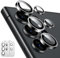 ESR Protecteur D'objectif Individuel pour Samsung Galaxy S24 Ultra, Verre Trempé Ultra Fin Anti Rayures avec Bordure Aluminium, Compatible avec les Coques Galaxy S24 Ultra, Lot de 2, Noir