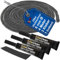 DeClean - Ofen Dichtschnur für Kaminofen Ofendichtung 4 Meter Kamin Dichtband 8mm mit hitzebeständiger Kleber Ideal für Kamin, Ofen Reparatur Kamindichtung
