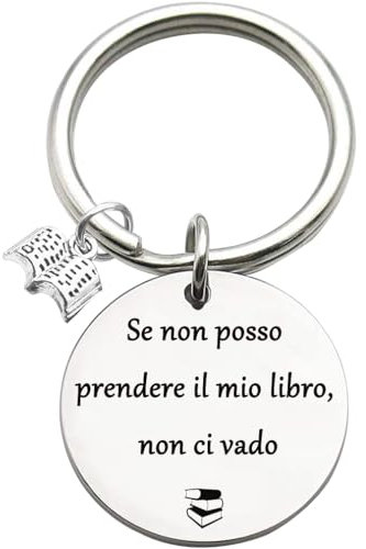 Tecreo Geschenk für Buchliebhaber, Buchclub Schlüsselanhänger Wenn ich mein Buch nicht nehmen kann, gehe ich nicht dorthin Schlüsselbund Buch Wurm Geschenk weibliches Geschenk Bibliothekar Geschenk