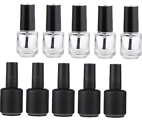 Ipetboom 10er Set Leere Nagellackflaschen Nagellackflaschen Aus Glas Zum Nachfüllen Nagellackfläschchen