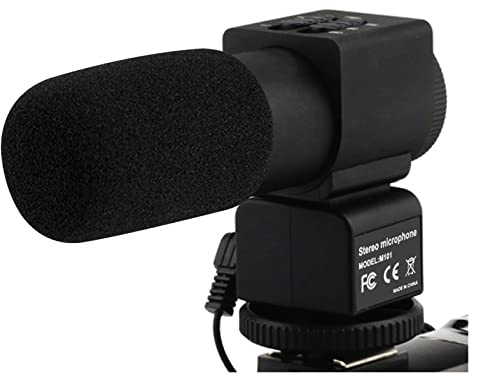 Registratore per videocamera per video vlogging Fotocamera e microfono video Studio professionale Video digitale Stereo Registrazione Microfoni da 3,5 mm for fotocamera per principianti e dilettanti