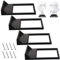 Fennoral 4 Pack Wall Mount/Wars Helmet Display Shelf for Lego Star Wars - Compatible With All Standard Lego Helmets, Sturdy and Sleek - Black