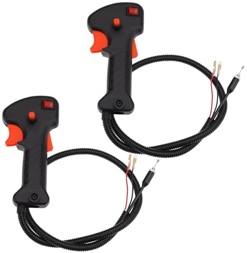 YINETTECH 2 Stücke Strimmer Griff Schalter Kabel Brushcutter Gas Trigger Kabel für Strimmers Trimmer Brushcutter Gartengeräte Zubehör