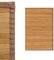 DAMDAM GO Alfombra Antideslizante, Alfombra de Madera de Bambú, Antimanchas, Resistente a la Humedad, para Salón, Dormitorio, Cocina, Baño, Pasillo (Natural)