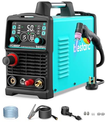 bestarc Taglierina al plasma, arco pilota [tecnologia del sensore d'aria] 110/220V BTC500DP 10a generazione, 50A schermo Display digitale al plasma macchina da taglio (BTC500DP 10GEN 110/220V)