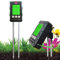 Cuteefun Medidor Humedad Plantas, 6 en 1 Kit de Pruebas de Suelo con la Luz/pH/Temperatura/Humedad/Humedad/Fertilidad/Humedad, Sensor Humedad Plantas, Medidor pH Tierra para Jardinería, Agricultura
