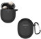 KZIOACSH Silicone Case for Google Pixel Buds PRO 2, Ultra Slim Anti-Scratch Anti-Lost Protective Earbuds Case Lightweight Washable Sumdge-Proof Earphone Skin Cover with Carabiner, Black