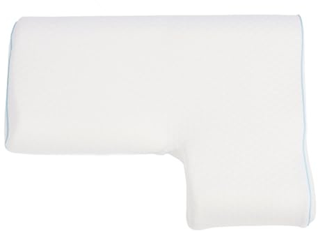 Ausla Memory Foam Seitenschläferkissen, Orthopädisches Armkissen mit Abnehmbarem Bezug, Langsames Rebound, Verhindert Taubheit, Weiß, Links