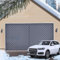 Garage Rideau De Porte Magnétique À Isolation Thermique 244x213cm, 274x213cm, 488x213cm Rideau De Porte Isolant Coton, D'occultation Coupe-Vent Imperméable Isolation Phonique(Gray,274x213cm)